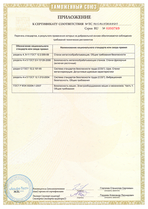 Сертификат соответствия ФОТОН ВФ ч.2
